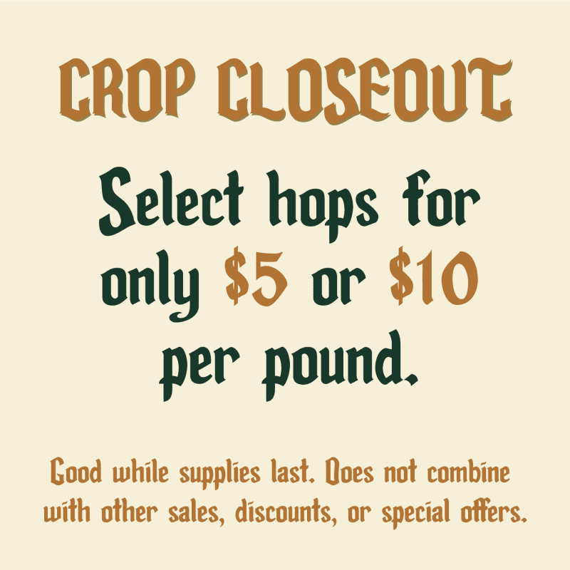 Crop Closeout Sale