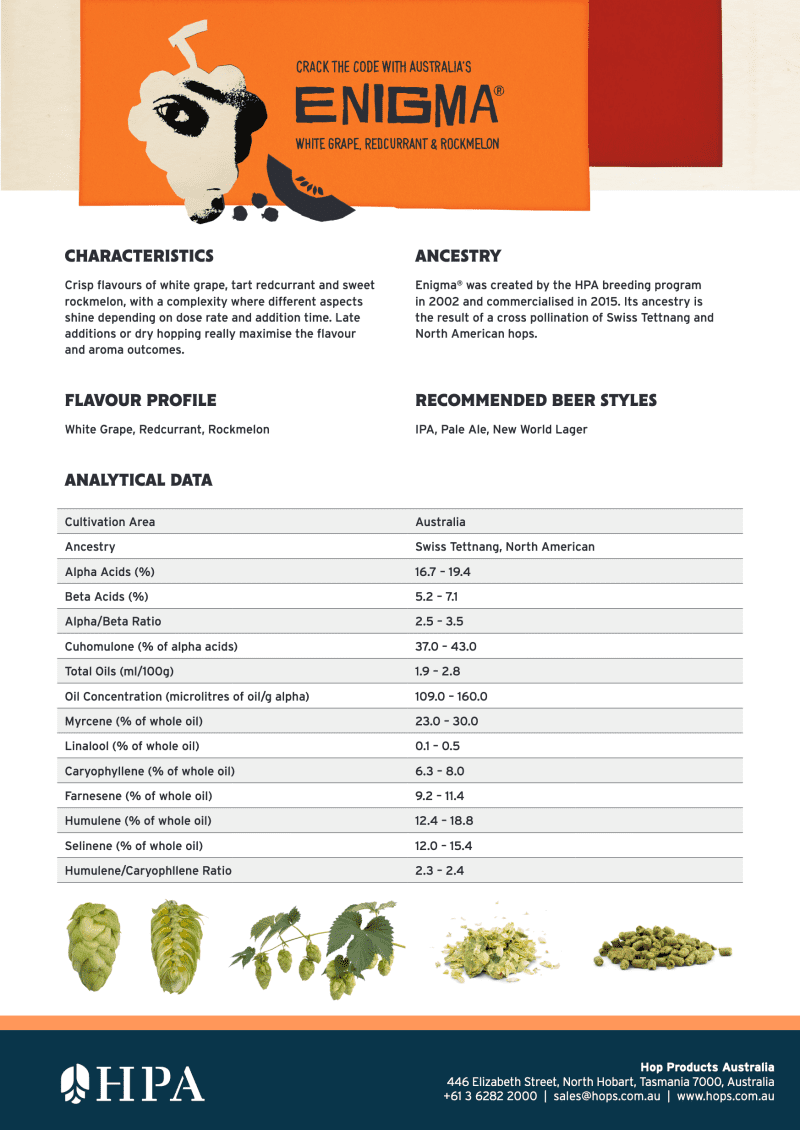 EnigmaHopsDataSheet